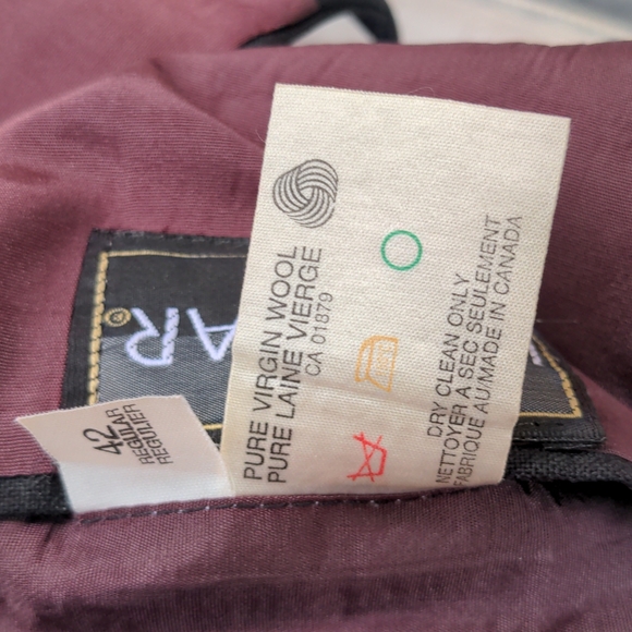 Haggard Suit Vintage black wool 2 piece suit - Picture 4 of 7